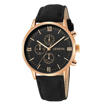 Load image into Gallery viewer, Black Geneva Casual Watch