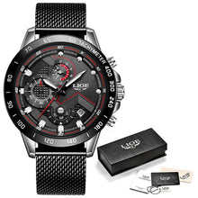 Load image into Gallery viewer, LIGE Sport Watch Waterproof Quartz