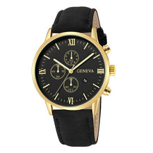 Load image into Gallery viewer, Black Geneva Casual Watch
