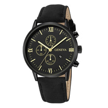 Load image into Gallery viewer, Black Geneva Casual Watch
