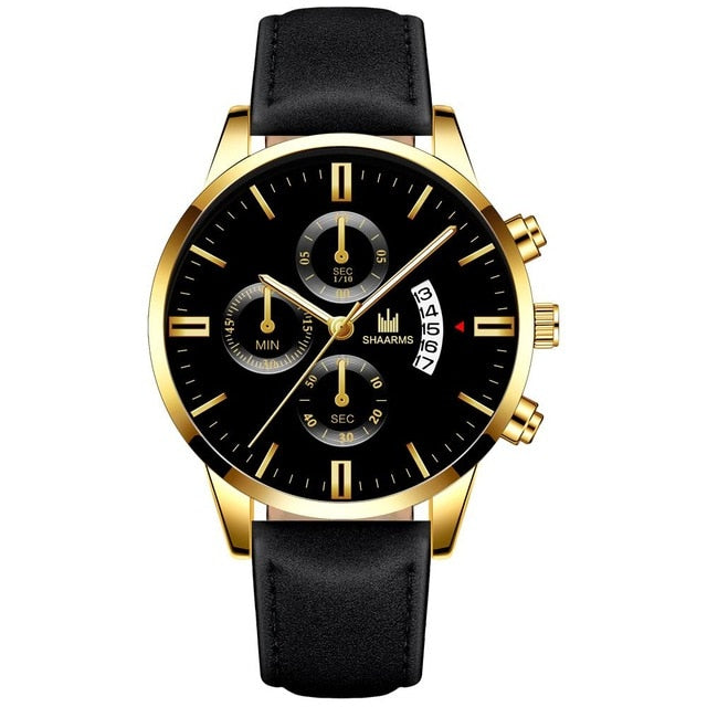 Black Geneva Casual Watch